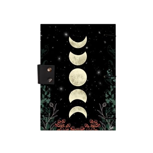 Image of Moon Face Diary Notebook 7x5 Inch 160 Pages Unruled Journal for Notes