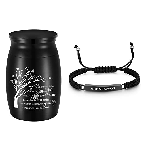 Tree Of Life Aluminum Mini Urn & Urn Bracelet For Ashes #TOP11