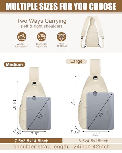 Image of Crossbody Bags for Women Men Trendy Sling Bag Bakpack Casual Chest Bag with Convertible Shoulder Strap steel Stainless Steel Paint