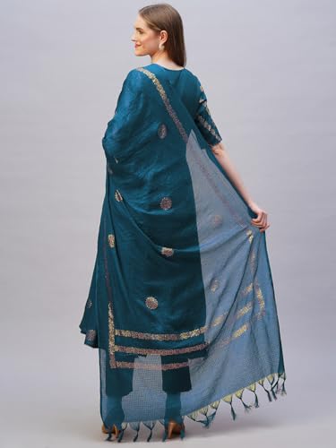 Image of ANNI Designer Rayon Blend Women Kurta Set with Pant & Dupatta