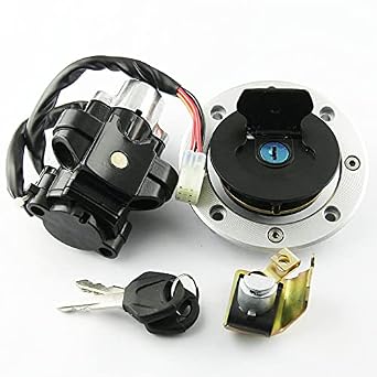 Ignition Switch Lock Key Fuel Gas Cap Key Set for Suzuki SV650 GSXR600 GSXR750 GSXR1000 GSX1400 DL650 DL1000 Ignition Switch Gas Cap