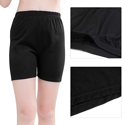 KEREDA 6 Pack Girls Black Cycling Shorts Children Kids Teen Pe Shorts Dance Sports Yoga Bike Safety Under Dress Breathable Age 2-10 Years - Image 5