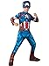 Produktbild RUBIE'S Offizielles Kostüm Captain America, Marvels Avengers, klassisch, für Kinder, Superhelden-Verkleidung, 9-10 Jahre, 152 cm, Hellblau Halloween