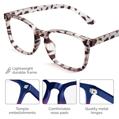 Image of livho High Tech Blue Light Glasses - Advanced Blue Light Blocking Computer Glasses - Screen Fatigue & UV Protection