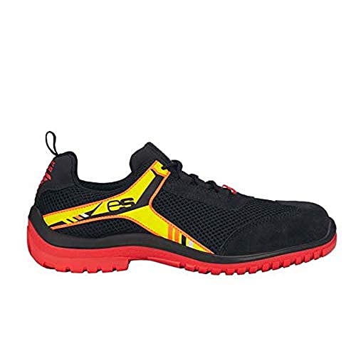 Engelbert Strauss 93604-41/black/red/yellow Sicherheitshalbschuhe Naos, 41, Schwarz/Rot/Gelb7