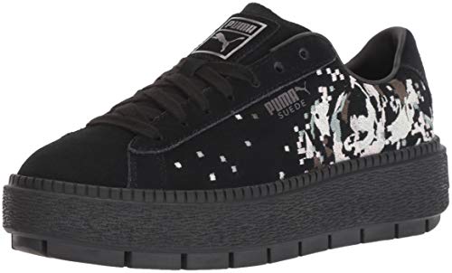 Puma Women's Platform Trace WN's Sneaker, Black, 8 M US