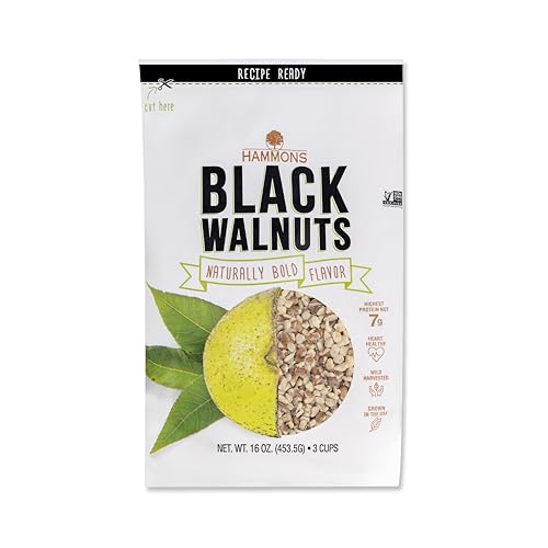 Hammons Black Walnuts - Wild Harvested - Non-GMO, Gluten Free,