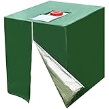 Voiakiu Contenedor IBC, IBC Cubierta para Depósito Agua 1000 litros, 420D Cubierta para depósito Agua Cubierta Antipolvo Capucha Protectora, 120 x 110 x 116 cm