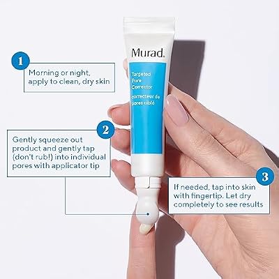 Murad Targeted Pore Corrector Bio-Tech Copper & Amino Acid Blend Targeted Treatment with Soybean & Ginger Extract Minimizes Pores Instantly for Smoother Texture & Soft Focus Filter 0.5 Fl Oz
