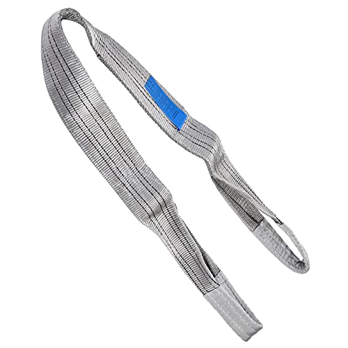 Heavy Lifting Straps, PES Industrial Lifting Sling, 4T Load Capacity Flat Hoist Webbing, Thickened Strap Accessory for Machinery Transportation, Port Shipping, Power Engineering
