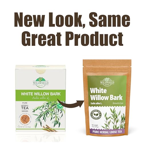 Image of 4 oz. White Willow Bark Tea Herbal (Salix Alba) - 113g White Willow Bark Herb Tea Corteza De Sauce