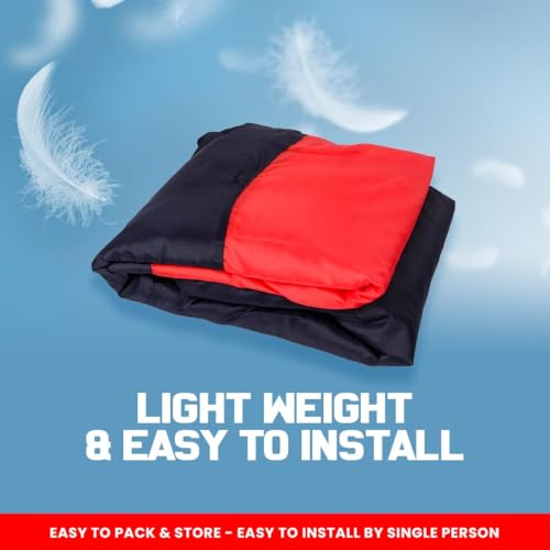 Image of Autofact Car Body Cover for Kia Syros, Triple-Stitched, Windproof with Buckle Belt, Elastic Hem, UV Protection, Scratchproof & Dustproof, Soft Feather-Like Fabric for All-Weather Protection