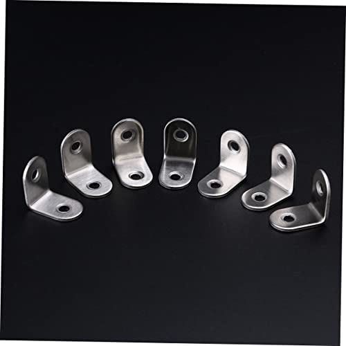 Homoyoyo 30 Peças Suportes De Suporte De Metal Para Prateleiras Suportes De Canto De Aço Inoxidável