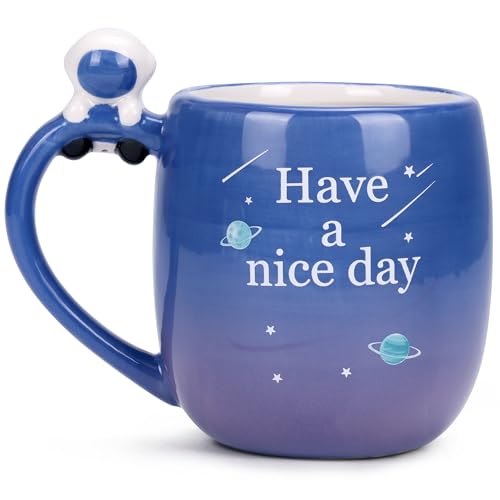 Taza de café Lavezee 16oz con 50% de descuento, diseño astronómico