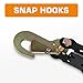 Kingfun Car Tie Down Straps for Trailers with Snap Hooks 4 Pack - 2