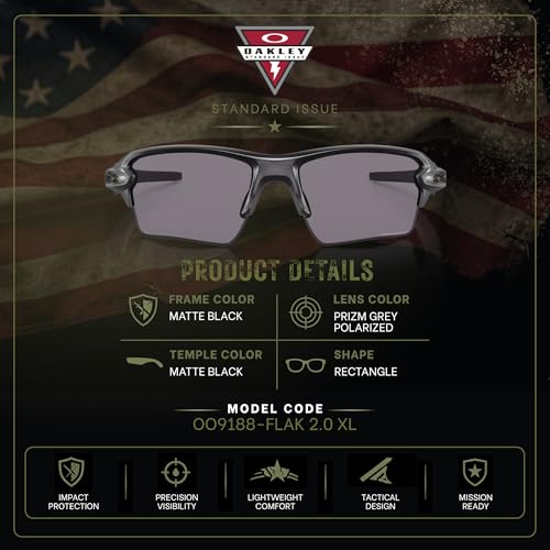 Image of Oakley Standard Issue SI FLAK 2.0 XL Uniform Collection Sunglasses With Kit