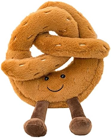 NatureMan Juguete de peluche de croissant de 9 pulgadas, lindo cojín de pan de croissant, animales de peluche, divertido juguete de peluche suave