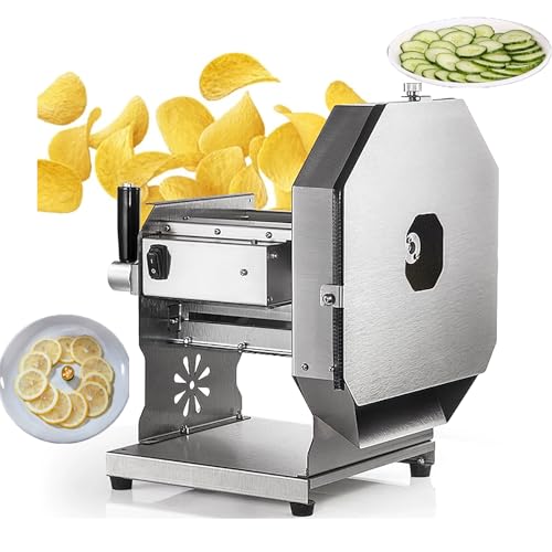 Cortadora eléctrica y manual de papas acero inoxidable