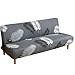 Meicynhoger Funda para Sofá Cama sin Brazos, Fundas Elástica para Sofá Plegable Clic Clac de 2 Plazas/3 Plazas (L,A)