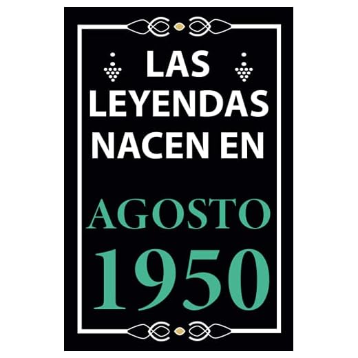 Las leyendas nacen en Agosto 1950: Regalo de cumpleaños perfecto para hombre y mujer de 71 años I Cita positiva , humor I Cuaderno , diario , libro de ... I Idea original para el 71 cumpleaños