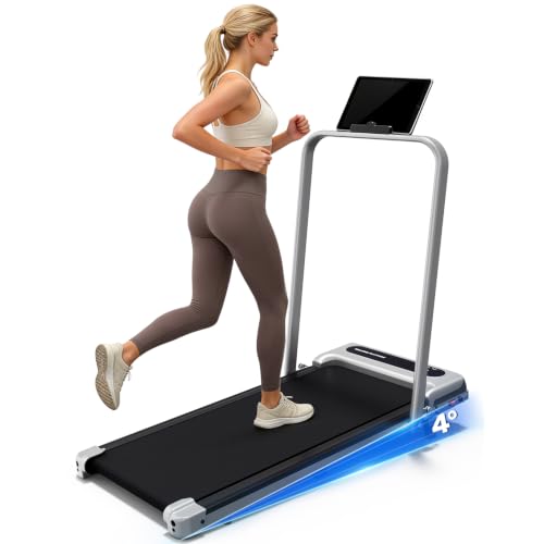 Yagud Walking Pad Treadmill for Home Office, Portable Under Desk Treadmill with Remote Control and...