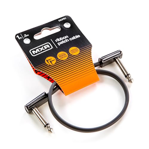 JIM DUNLOP MXR Ribbon Patchkabel, 1 Fuß | 0,3 m, 1/4-Zoll-Winkelstecker, 30 cm (DCPR1)