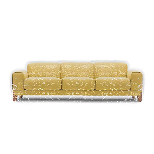 STARTWO Clear Thicker Plastic Couch Cover for Pets，Cat Scratching Protector ，Heavy Duty Resistant，Waterproof