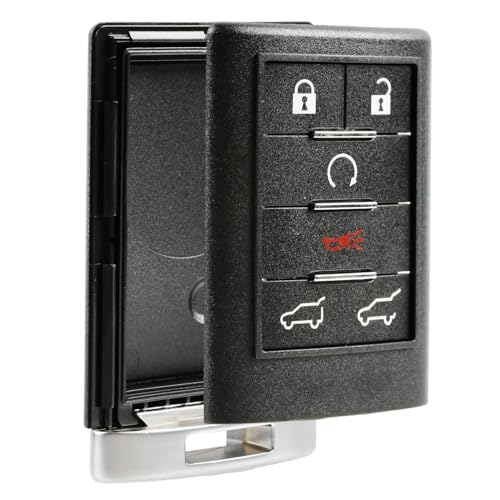 Key Fob Keyless Entry Smart Remote Shell Case & Pad fits Cadillac 2007-2014 Escalade