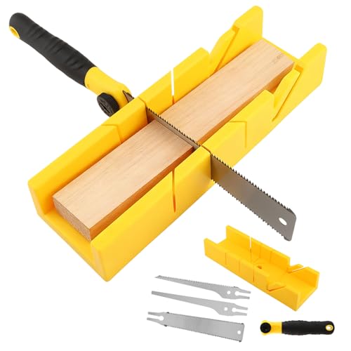 4-Piece Miter Box and Saw Set