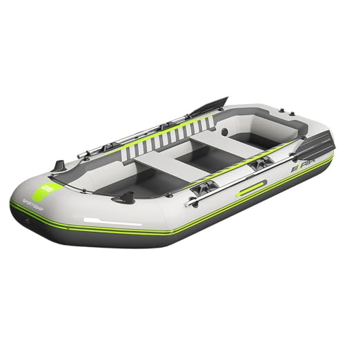 YUEWO Inflatable Boat for Adults, Inflatable Dinghy, Fishing Inflatable Kayak, Heavy Duty Inflatable Canoe River Inflatable Raft Lake, Air Blow Up Boat with 2 Paddle (2.3m/91in)