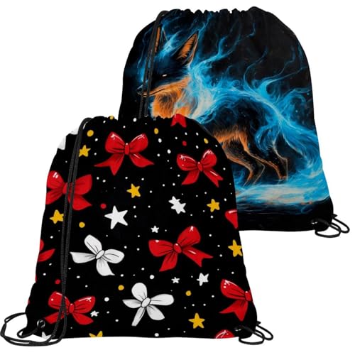 Sac à dos cordon étanche et pliable lot de 2 pour sport et gym