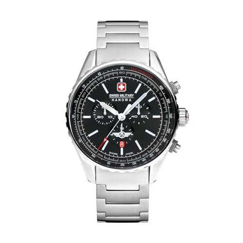 Montre quartz homme Swiss Military Hanowa SMWGI0000303 en acier argenté