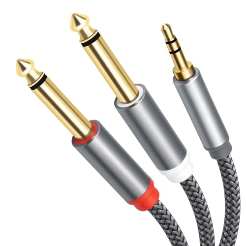 �R���p�N�g�|�[�g 6.35mm Y-Split �T�E���h�P�[�u�� �X�}�[�g�t�H�� �^�u���b�g �m�[�g�p�\�R�� �T�E���h�X�v���b�^�[�P�[�u��