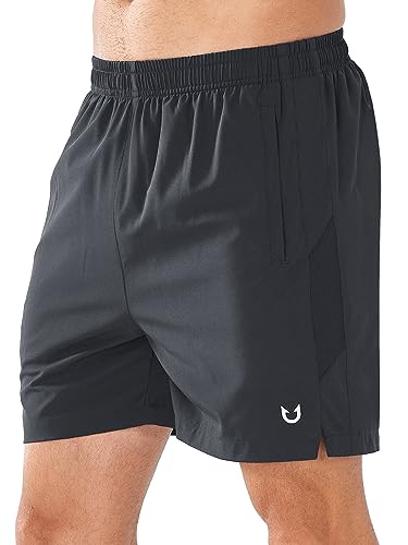 NORTHYARD Men's 5'' Running Shorts Athletic Workout Gym Quick Dry Short for Tennis Active Training with Pockets Darkgrey-M