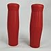 RED Pop "Coke" Bottle Style Rubber Grips for use with 1" Handlebars / Bars and Exterior Cables - Harley Bobber Chopper Cafe Racer