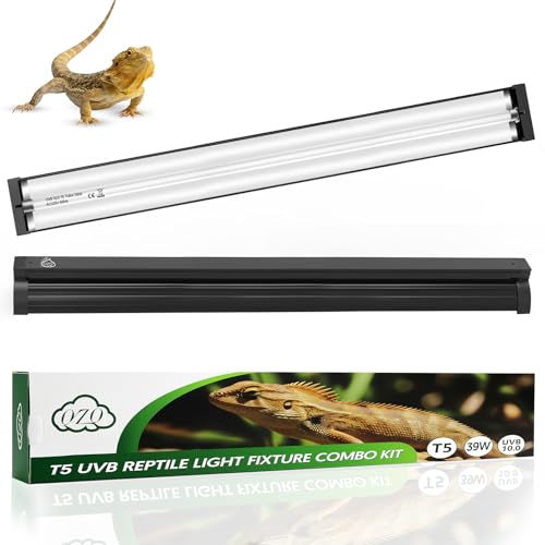 Image of QZQ T5 10.0 UVB Reptile Light Fixture Combo Kit 39W