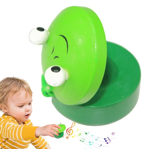 カスタネット音楽玩具、子供用カスタネットおもちゃ,動物の形をした木製のかわいいフィンガーカスタネット - 多機能ポータブル教育音楽玩具、幼稚園、幼稚園、保育園用の打楽器