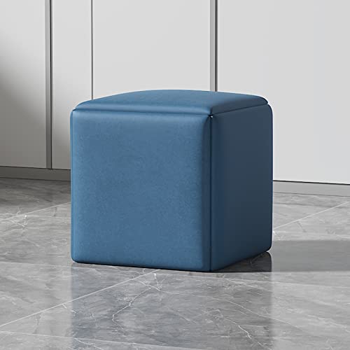 GCCSSBXF Taburete de almacenamiento versátil 5 en 1 con ruedas, silla apilable multifunción para sofá de cocina, asiento tapizado y marco de metal - imagen 2