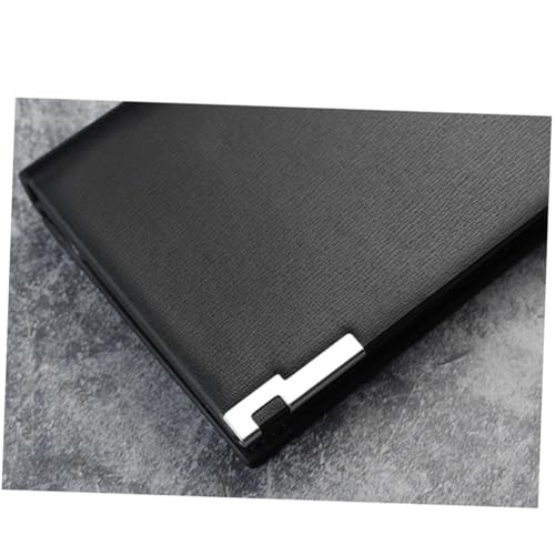 Long Capacity Wallet for Men Zippered Purse for Phones and Cards Durable Black Design for Business and Travel Use4