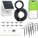 Royal Gardineer Smartes WLAN-Solar-Bewässerungssystem mit Pumpe, 30 l/Std.,...