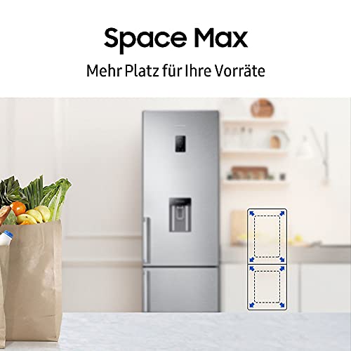 Samsung RL34T653DSA/EG Kühl-/Gefrierkombination, 185 cm, 341 ℓ, No Frost+, Space Max Technologie, Wasserspender, Edelstahl Look – Bild 7