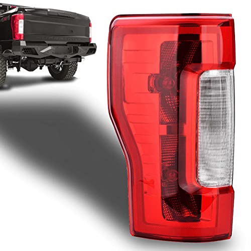 Nakuuly Tail Light Assembly Compatible With 2017 2018 2019 Ford F250 F350 Super Duty without Blind Spot/LED Left Driver Side Taillight Rear Brake Lamp with Bulb # HC3Z13405D