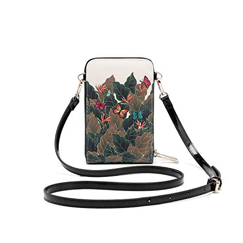 Frida Kahlo Cartoon Collection Cellphone Cross Body Bag with Wrislet2