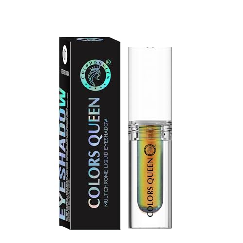 Image of Colors Queen Multichrome Liquid Eyeshadow | Long Wearing & Highly Pigmented Eyeshadow with Metallic Finish | Transfer Proof & Smudge Proof Liquid Eye Shadow for Eye Makeup (03 - Northern Lights)
