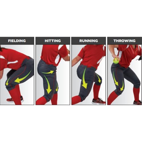 Easton | GAMEDAY Fastpitch Softball Pants | Black | Adult XX-Large - image 4