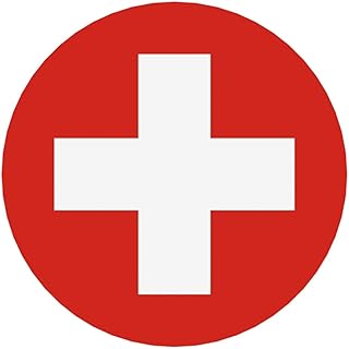 Swiss Flag Round Acrylic Refrigerator Magnets, Home Decoration. Strong Adsorption, Easy to Replace, Interesting and Fashionable.