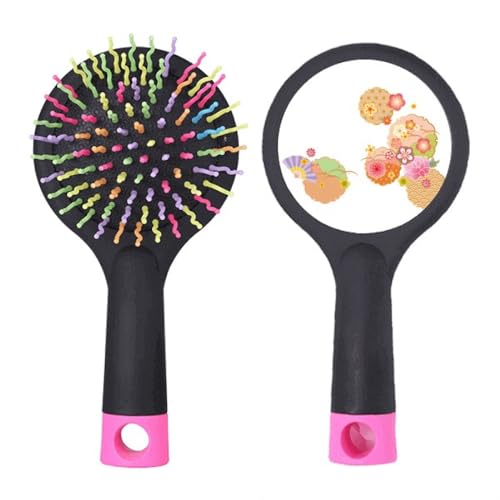Brosse à cheveux démêlante picots souples et brosse pneumatique