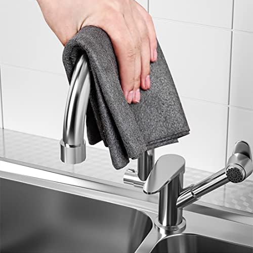 Huashenglong Thickened Magic Cleaning Cloth - 10 Pack Microfibre Cleaning Cloths for Glass All Purpose Microfiber Towels 30 x 30 cm Reusable Large Cleaning Rags for Kitchen Home Car