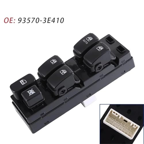 Interrupteur lève-vitre Kia Sorento commande électrique robuste 935703E410 - 5