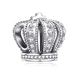 pandora charm herz mit krone Material: 100 % echtes 925er-Sterlingsilber, Kronen-Charm, geprägt für antiken Stil, filigrane Handarbeit